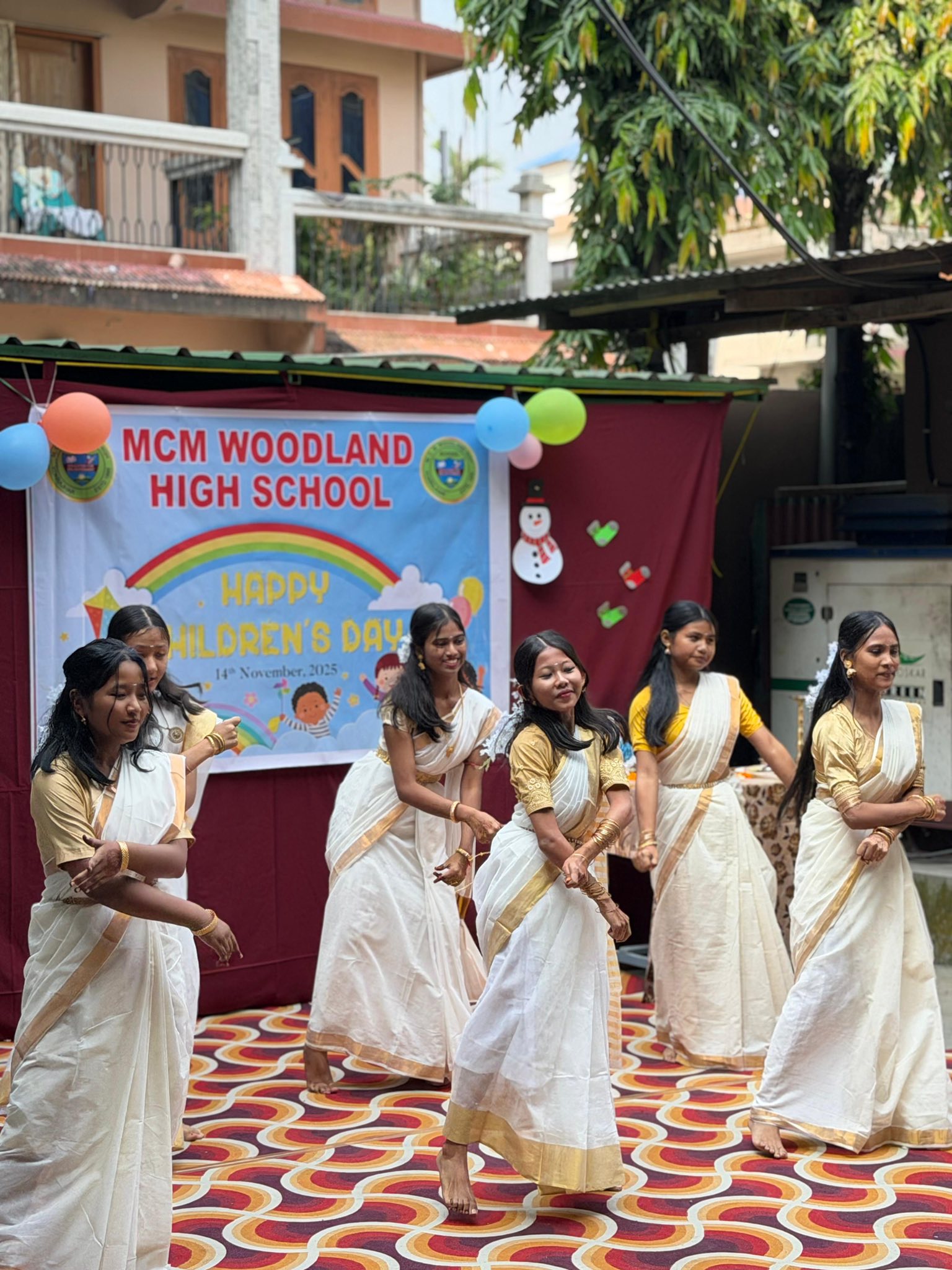 Cultural performance by students